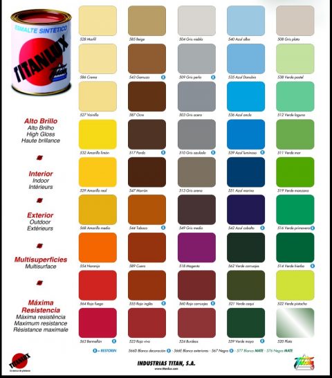 Esmalte Sintético SR Brillante EX-300 Colores RAL 2