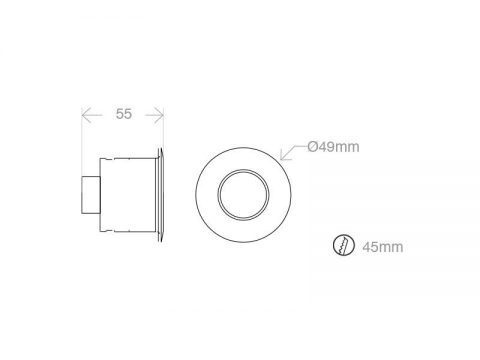 Downlight LED 1W