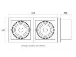 Housing para Downlight Led