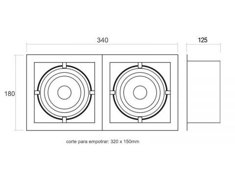 Housing para Downlight Led