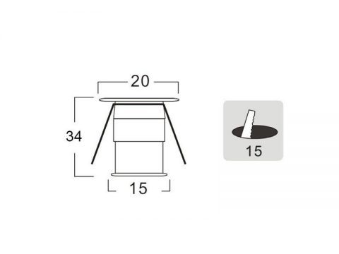 Foco Led VOLTA MINI DC