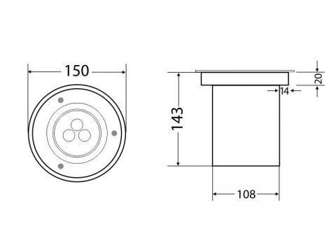 Baliza de exterior Led BIGER