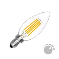Bombilla Filamento LED Vela E14 COB 6W