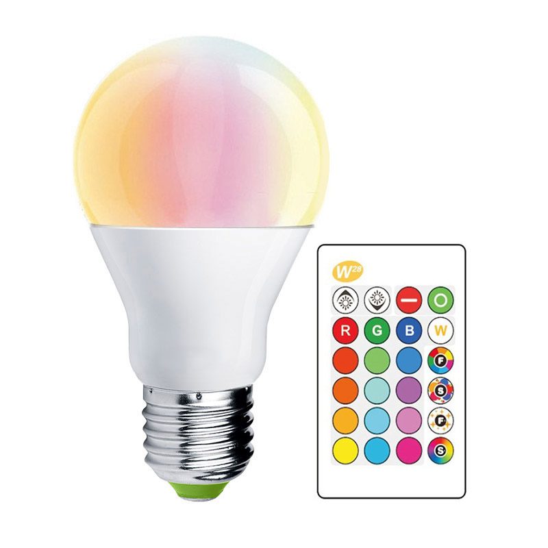 Bombilla LED E27, 10W, RGB+CCT WiFi + Mando A Distancia - Pinturas