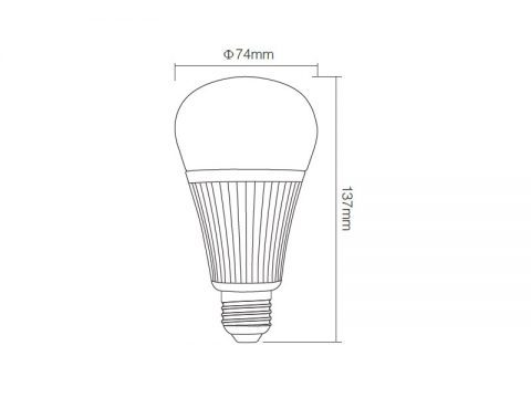 Bombilla LED WiFi E27 Bulb 9W RGB+CCT