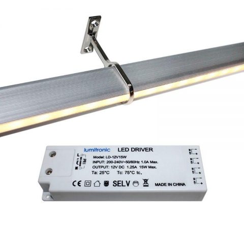 LOCKER KIT barra con luz Led de 55cm para armarios