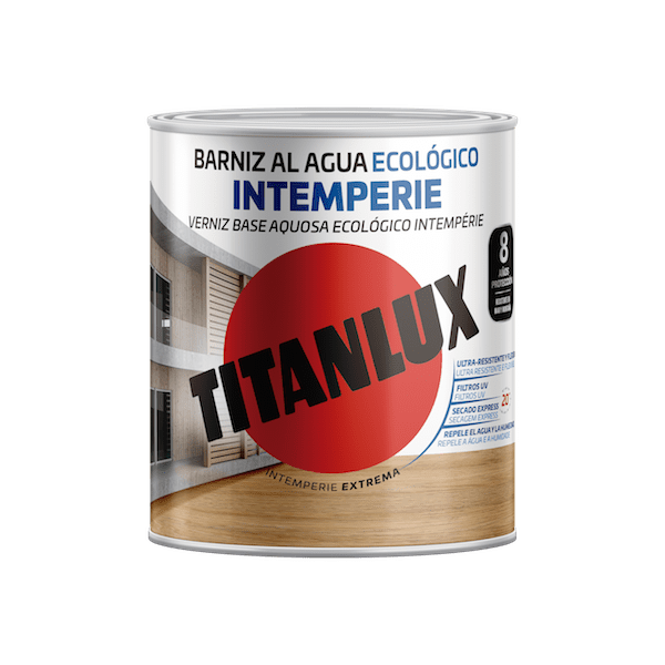 Barniz al agua ecológico TITANLUX mate incoloro 750ml