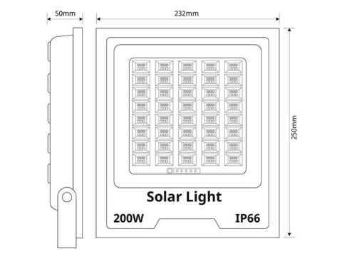 Proyector LED SOLAR CCT 200W